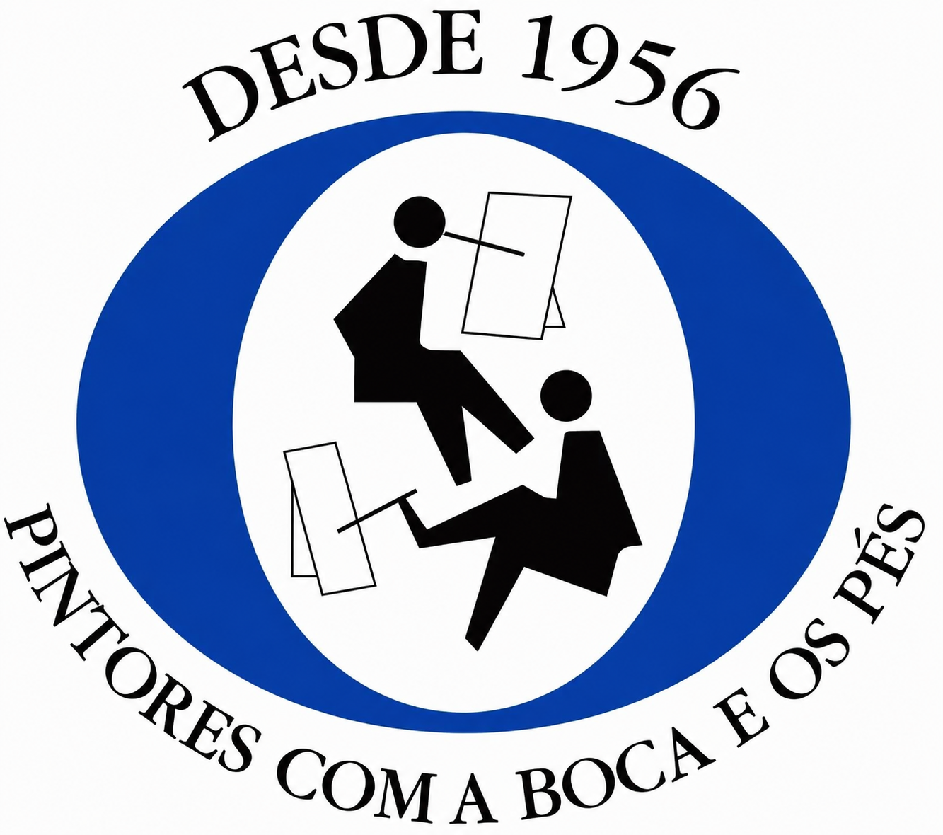 Logotipo da APBP — Pintores com a Boca e os Pés, desde 1956