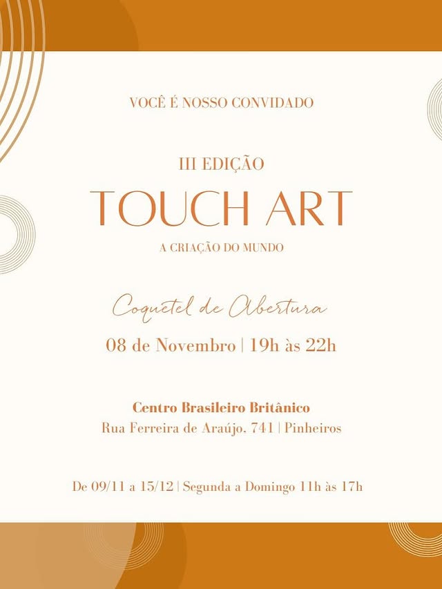 Convite Touch Art — III Edição, A Criação do Mundo